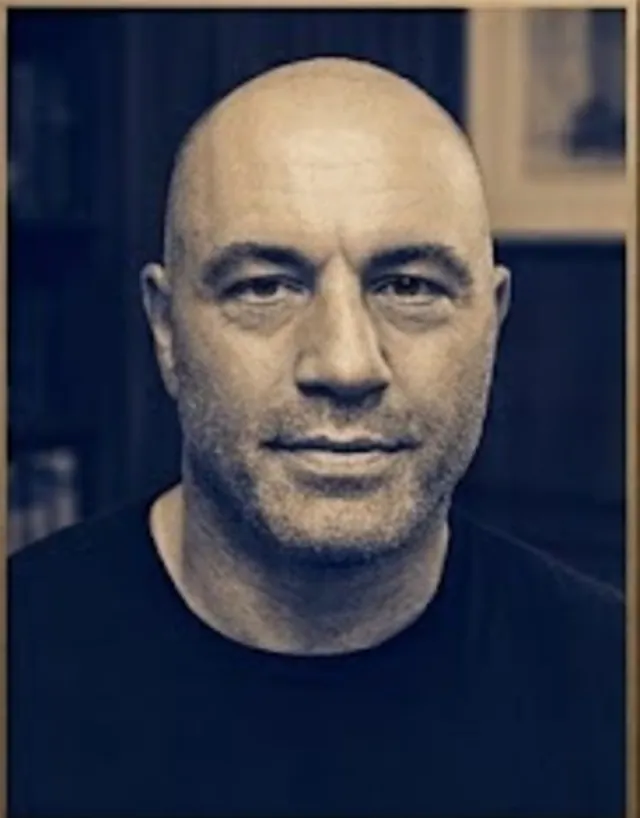Photo illustration of Joe Rogan.